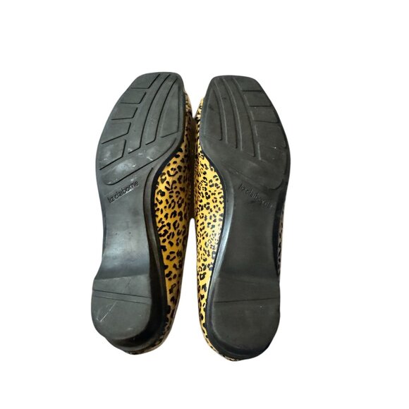 Leopard Print Square Toe Flats Womens Shoes 6.5M By Philicia Synthetic Material - Picture 5 of 15